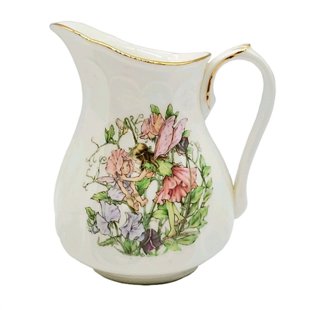 VTG Enesco Fairy Bone China Mini Pitcher Creamer